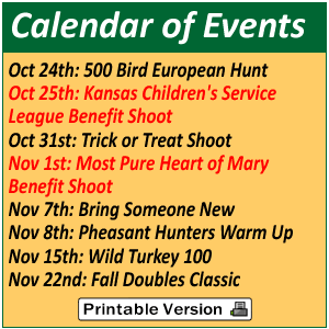 Ravenwood Calendar of Events