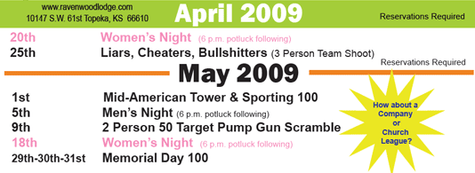 Calendar of Events
