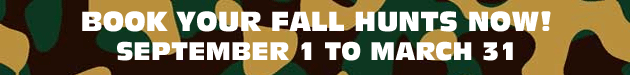 Book Fall Hunts Now!